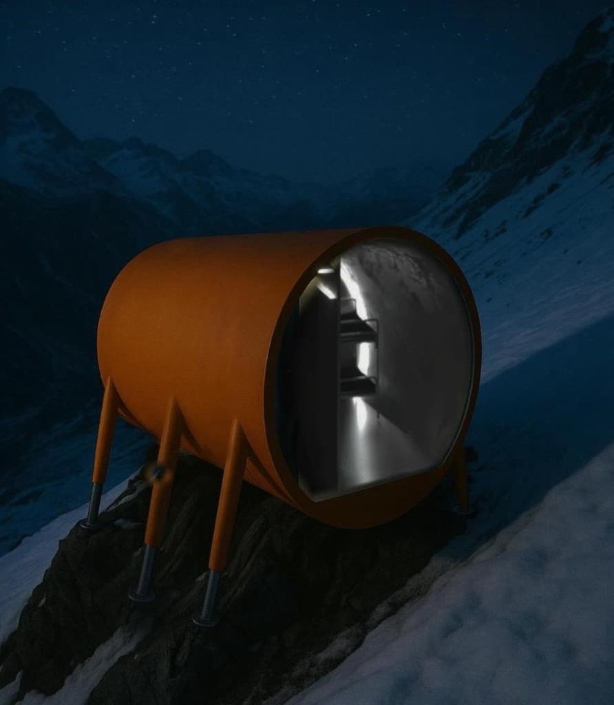 PEAK 8000 — Escape Pod at night